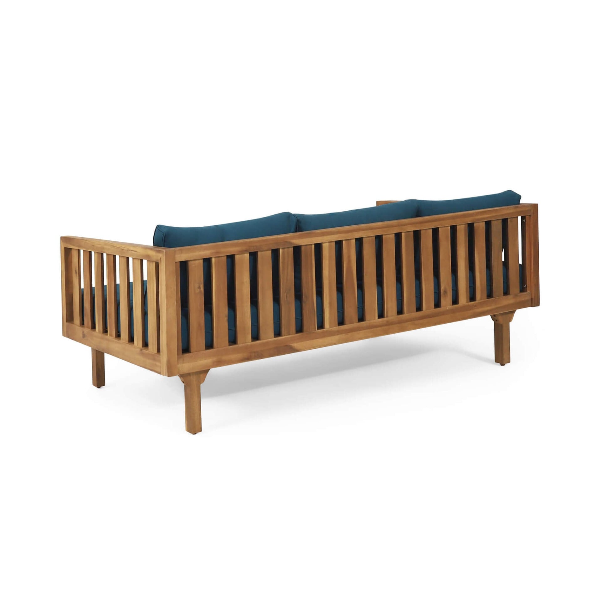3-Seater Acacia Wood Daybed Sofa With Water-Resistant Cushions (SAK65773)