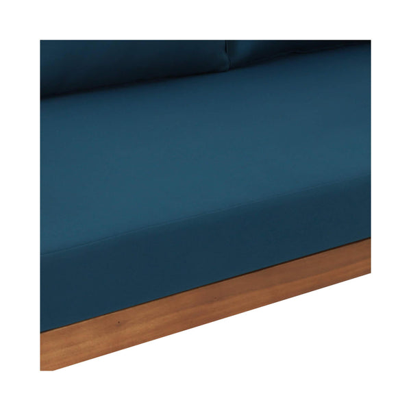 3-Seater Acacia Wood Daybed Sofa With Water-Resistant Cushions (SAK65773)