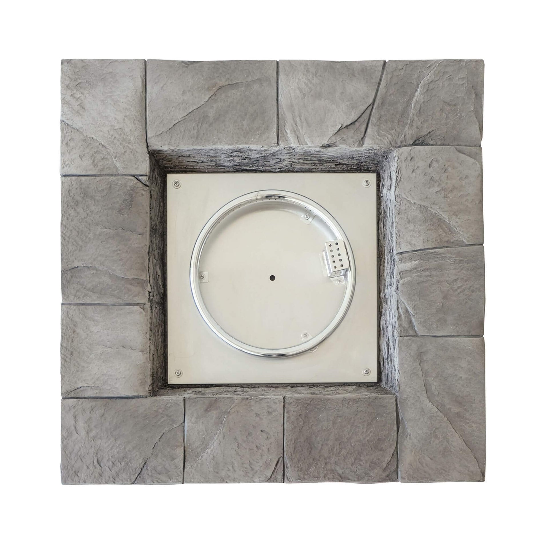 30-Inch Modern Outdoor 40K BTU Steel Frame Propane Fire Table With Lava Rocks (SAK12756)
