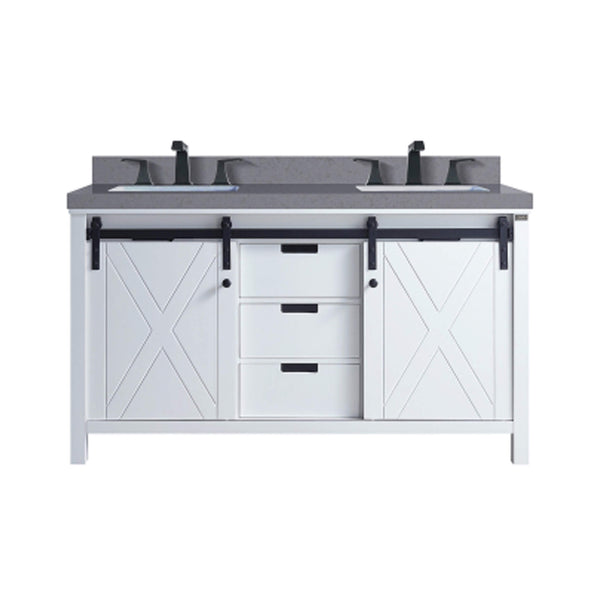 Alora White Bathroom Vanity With Gray Quartz Top And Faucet Set (SAK19470) SAKSBY WHOLESALE