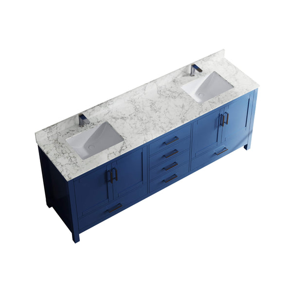 Alora 83-Inch Blue Modern Double Sink Freestanding Bathroom Vanity (SAK19761) SAKSBY WHOLESALE