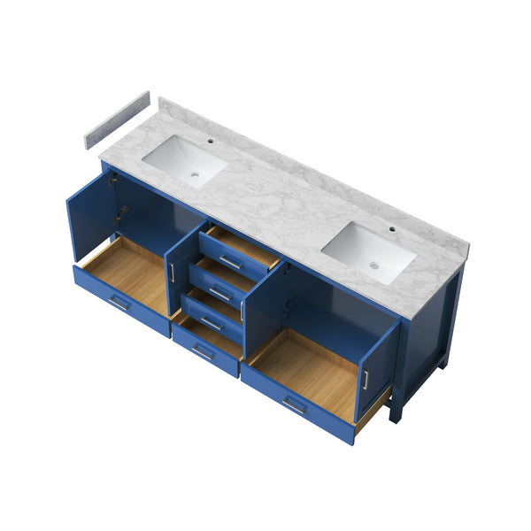 Alora 83-Inch Blue Modern Double Sink Freestanding Bathroom Vanity (SAK19761) SAKSBY WHOLESALE