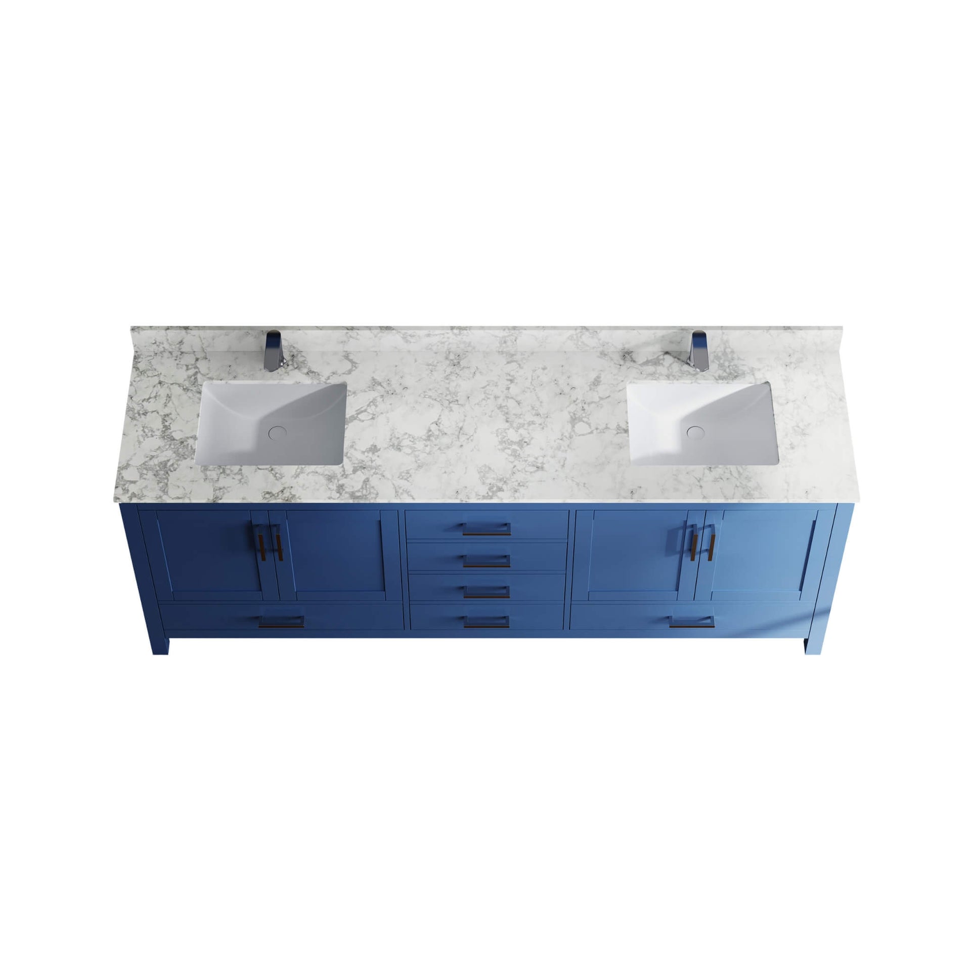 Alora 83-Inch Blue Modern Double Sink Freestanding Bathroom Vanity (SAK19761) SAKSBY WHOLESALE