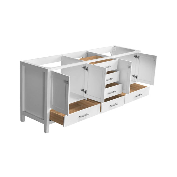 Alora 84-Inch Double Basin Freestanding Bathroom Vanity With Solid Wood Frame [No Faucet] (SAK81794) SAKSBY WHOLESALE