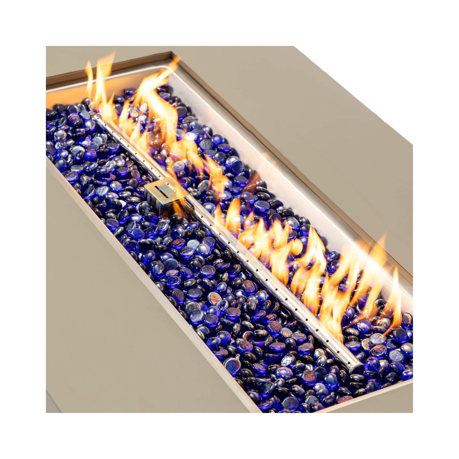 Alora Luxury 48-Inch Outdoor Wood Grain Iron Fire Pit Table With Lava Rocks (SAK37905) SAKSBY WHOLESALE