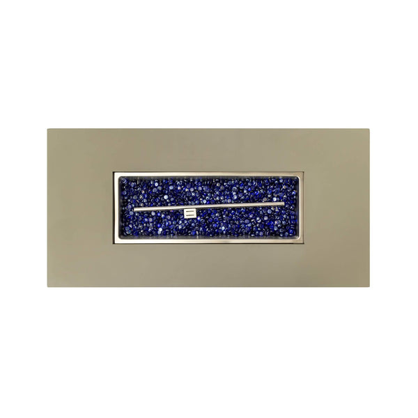 Alora Luxury 48-Inch Outdoor Wood Grain Iron Fire Pit Table With Lava Rocks (SAK37905) SAKSBY WHOLESALE