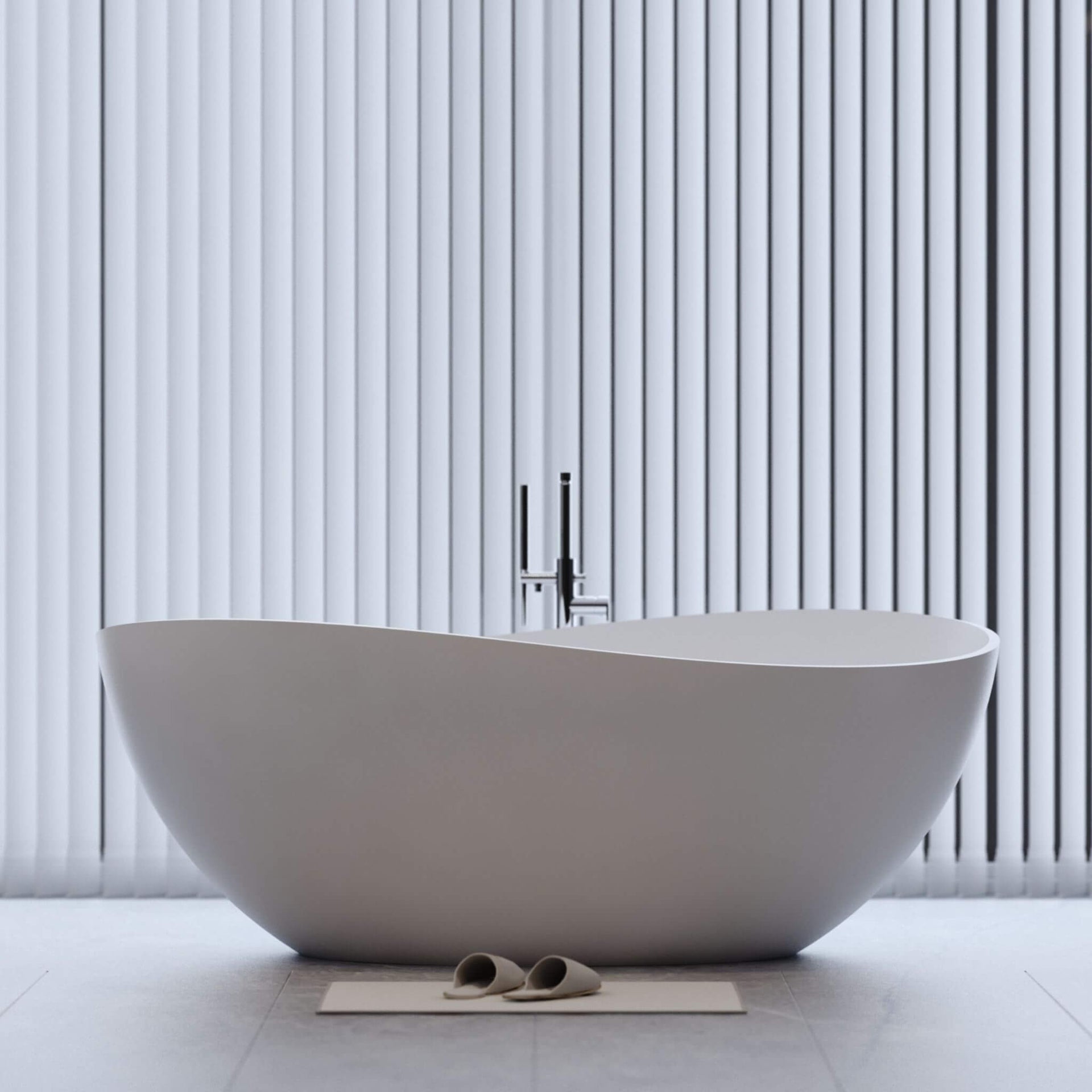 Alora Luxury 63-Inch Matte White Freestanding Soaking Bathtub With Overflow And Pop-Up Drain (SAK56140) SAKSBY WHOLESALE