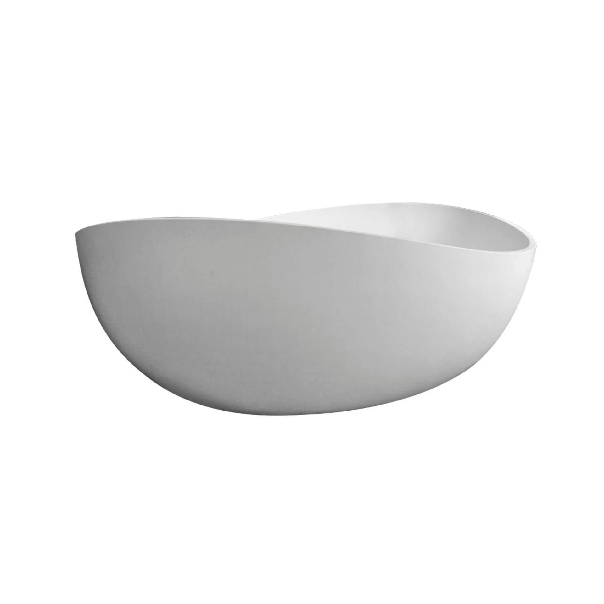Alora Luxury 63-Inch Matte White Freestanding Soaking Bathtub With Overflow And Pop-Up Drain (SAK56140) SAKSBY WHOLESALE