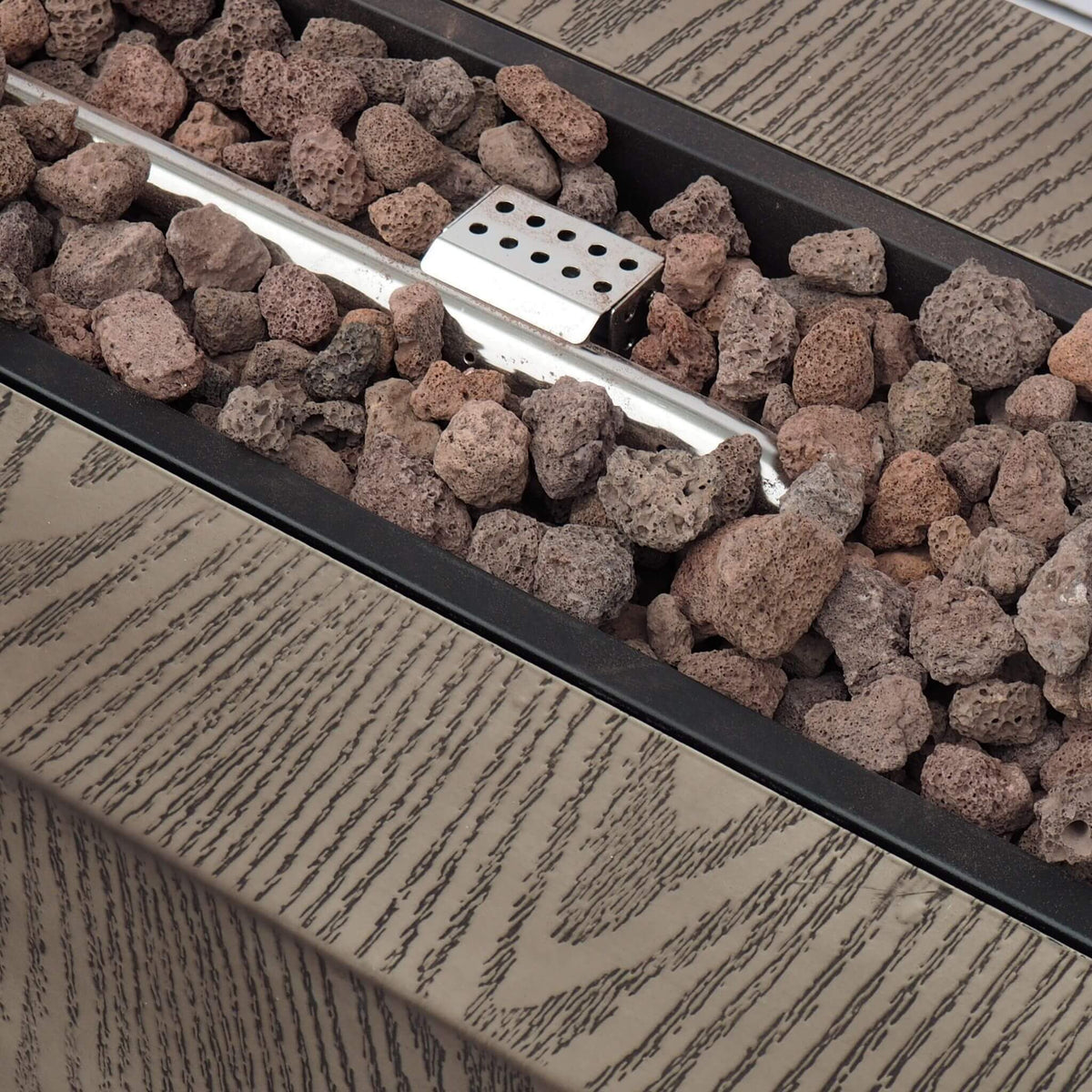 48-Inch Modern 50K BTU Outdoor Rectangular Propane Gas Fire Pit With Lava Rocks (SAK82521)