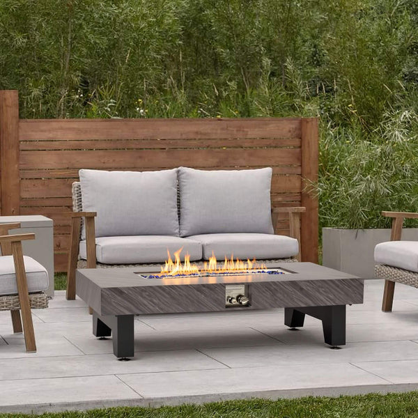 Alora 54-Inch Modern Outdoor Propane Fire Pit Table With Waterproof Cover (SAK42628) SAKSBY WHOLESALE