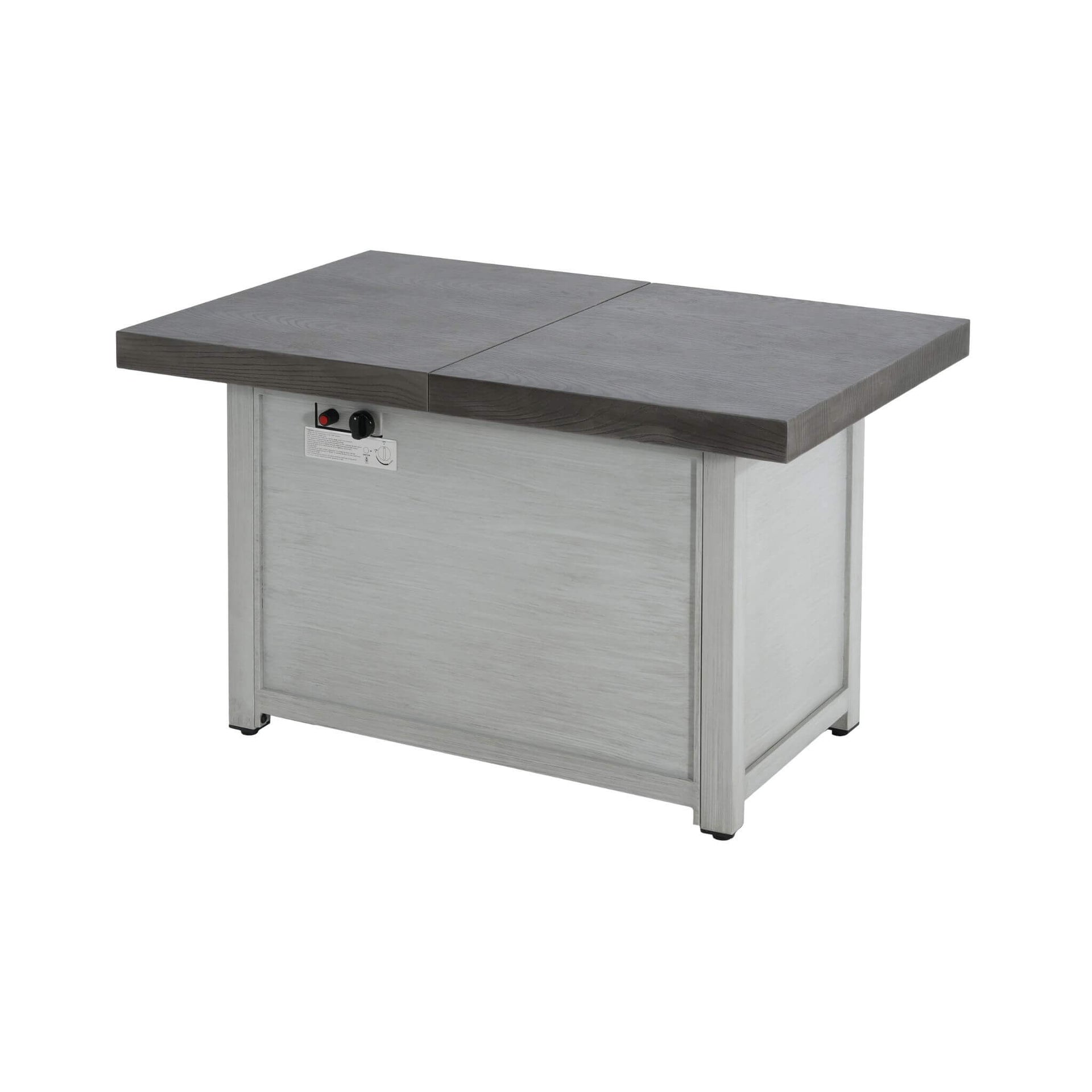 Premium 50K BTU Rectangle Outdoor Aluminum Fire Pit Table (SAK70248)