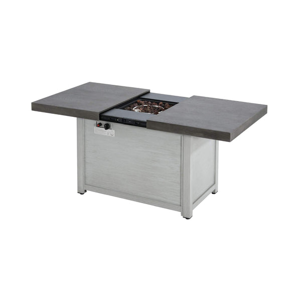 Premium 50K BTU Rectangle Outdoor Aluminum Fire Pit Table (SAK70248)