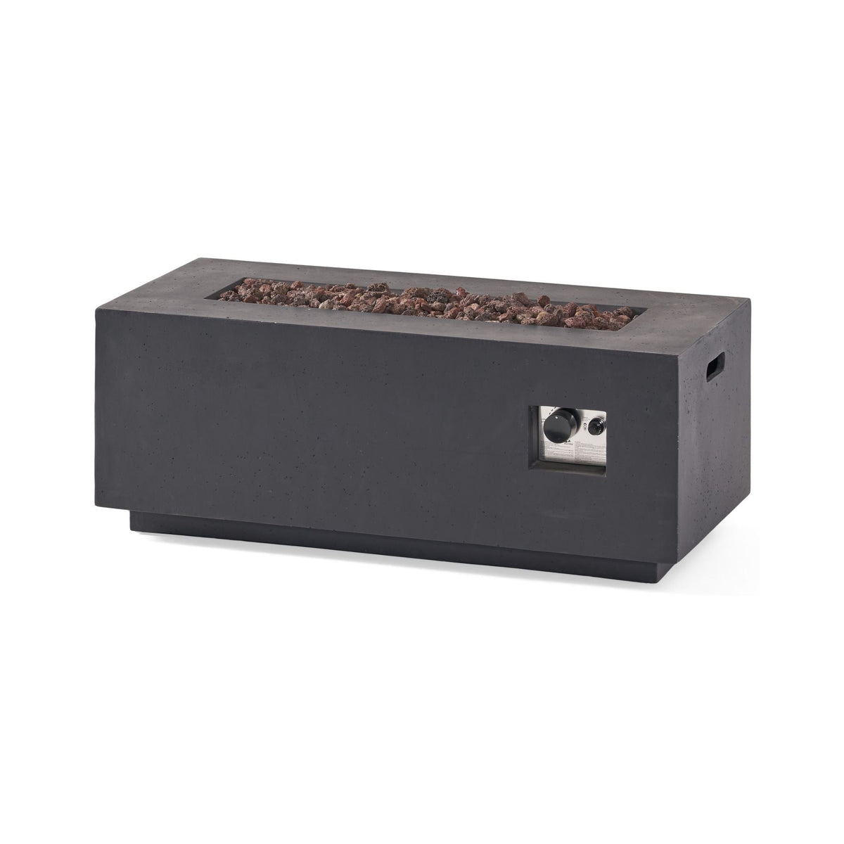 Premium Outdoor Contemporary 40K BTU Rectangular Propane Gas Fire Pit Table (SAK96153)
