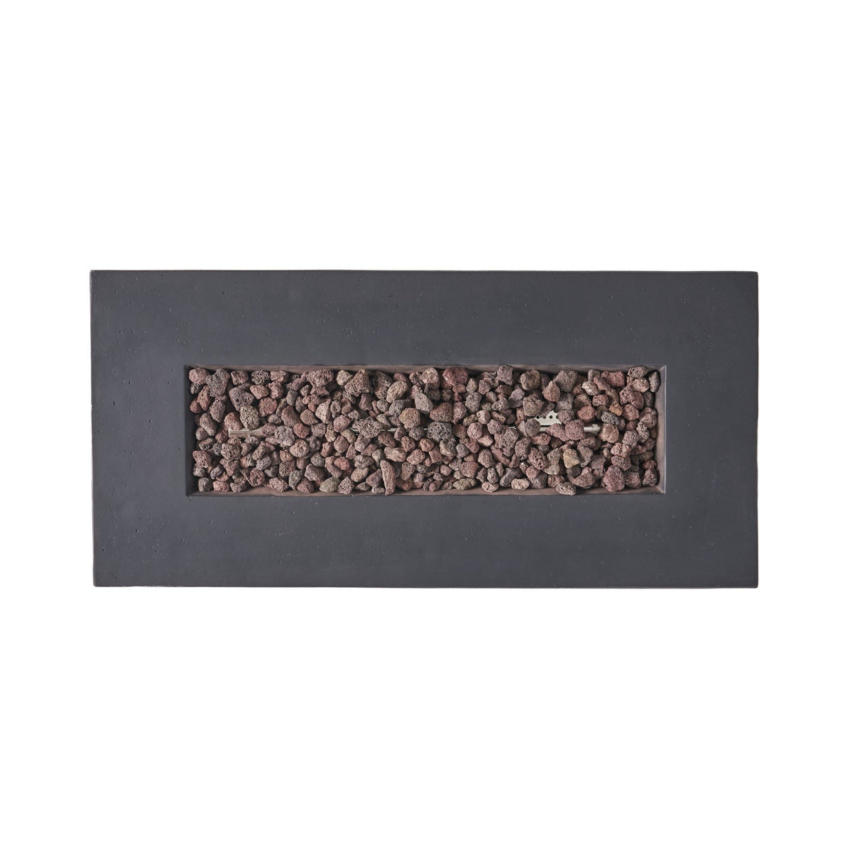 Premium Outdoor Contemporary 40K BTU Rectangular Propane Gas Fire Pit Table (SAK96153)