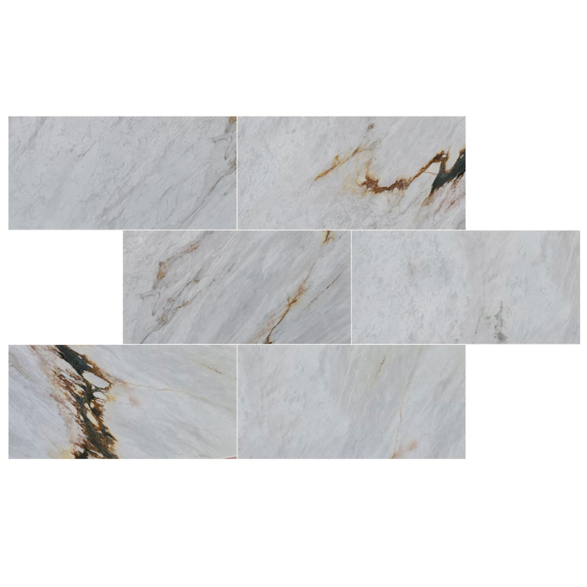 Alpina White Marble Polished Floor and Wall Tile - Large Format - Livfloors Collection