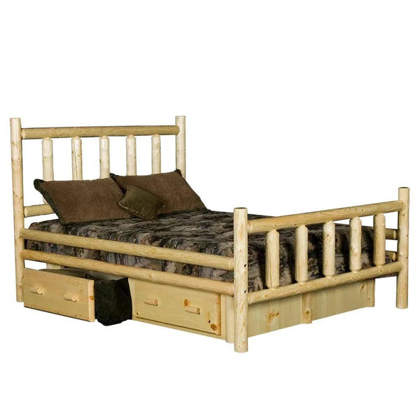 Alpine Log Bed with Drawers - Gifts for You 'n Me