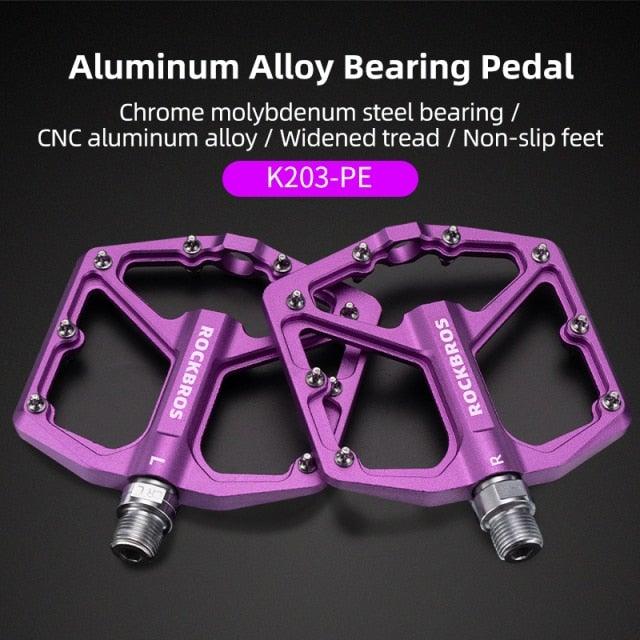 Aluminum Alloy Bicycle Pedals Road Anti-Slip Ultralight Sealed Bearing One-Piece Molding Anti-Oxidation Bike Pedals Mountain Bike Pedals Flat Pedals Nylon Fiber Bicycle Platform Pedals For Road Mountain