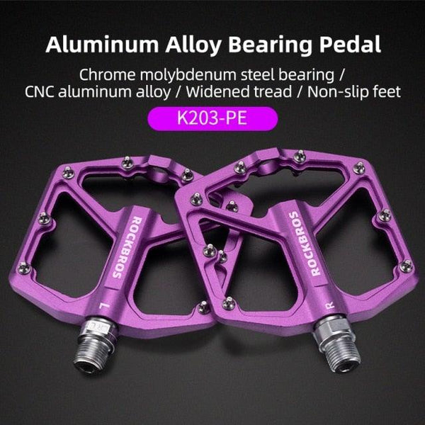 Aluminum Alloy Bicycle Pedals Road Anti-Slip Ultralight Sealed Bearing One-Piece Molding Anti-Oxidation Bike Pedals Mountain Bike Pedals Flat Pedals Nylon Fiber Bicycle Platform Pedals For Road Mountain