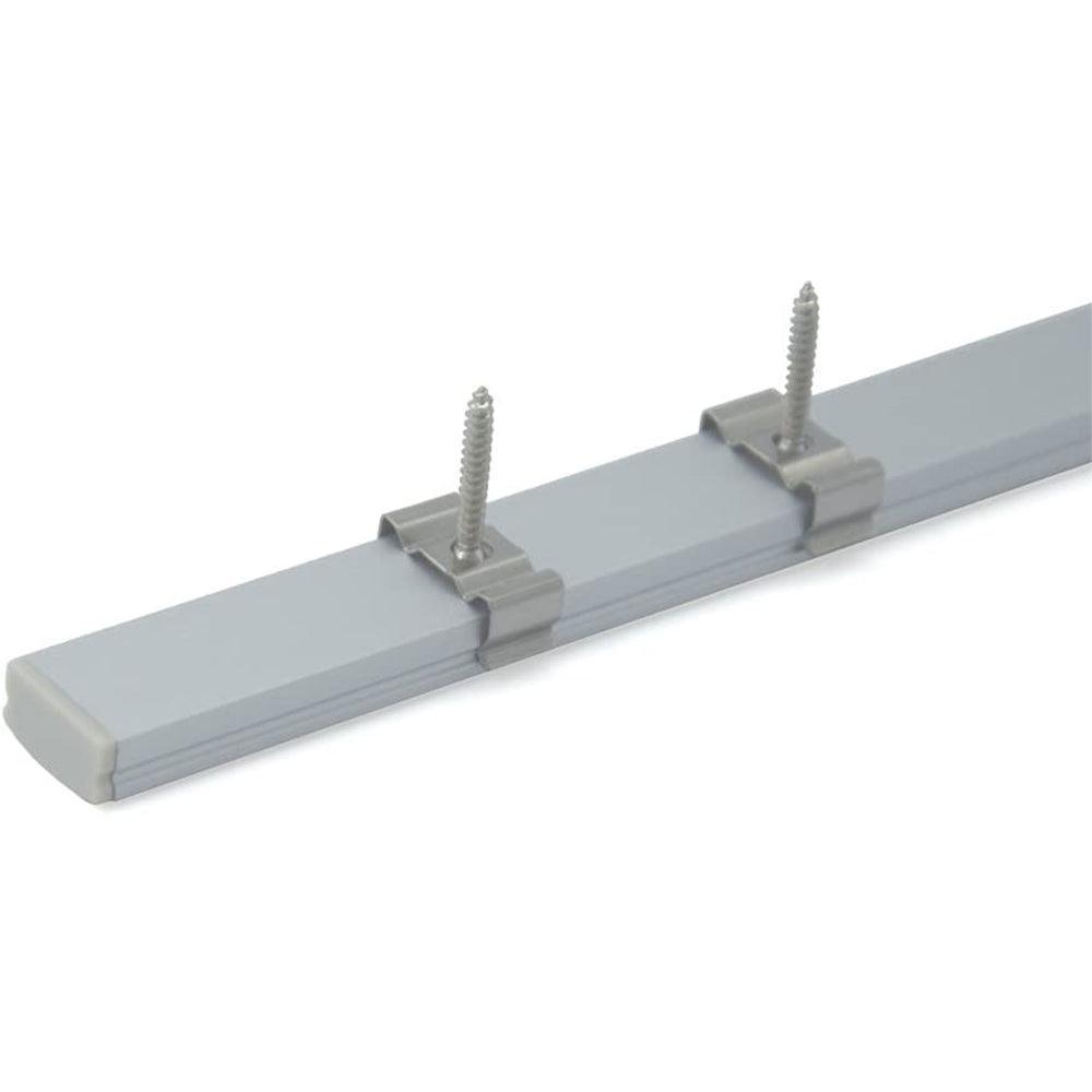 AP44M 8 ft Aluminum Channel Flush Mount 0.70″(W) x 0.31″(H) for LED Strip Lights | 10 Pack