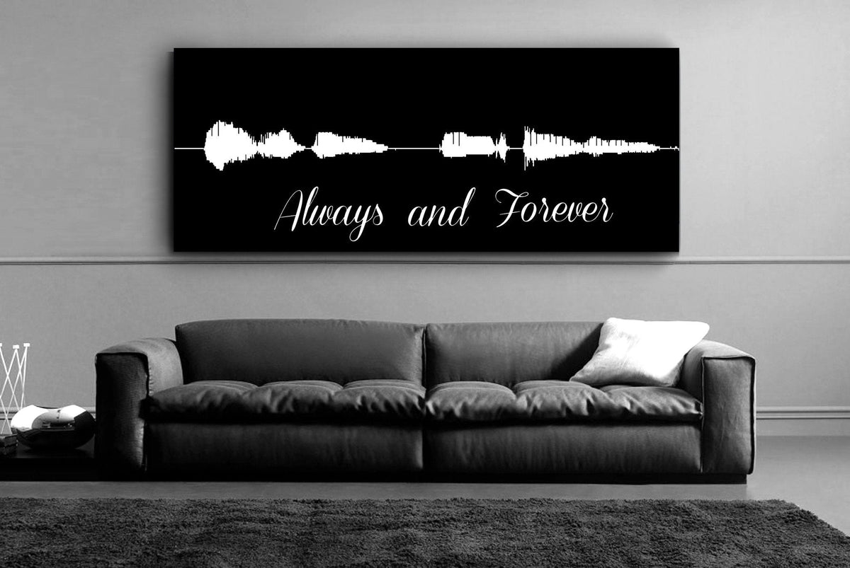 Sound Wave Canvas - A Personalized Design Using Your Voice On Canvas
