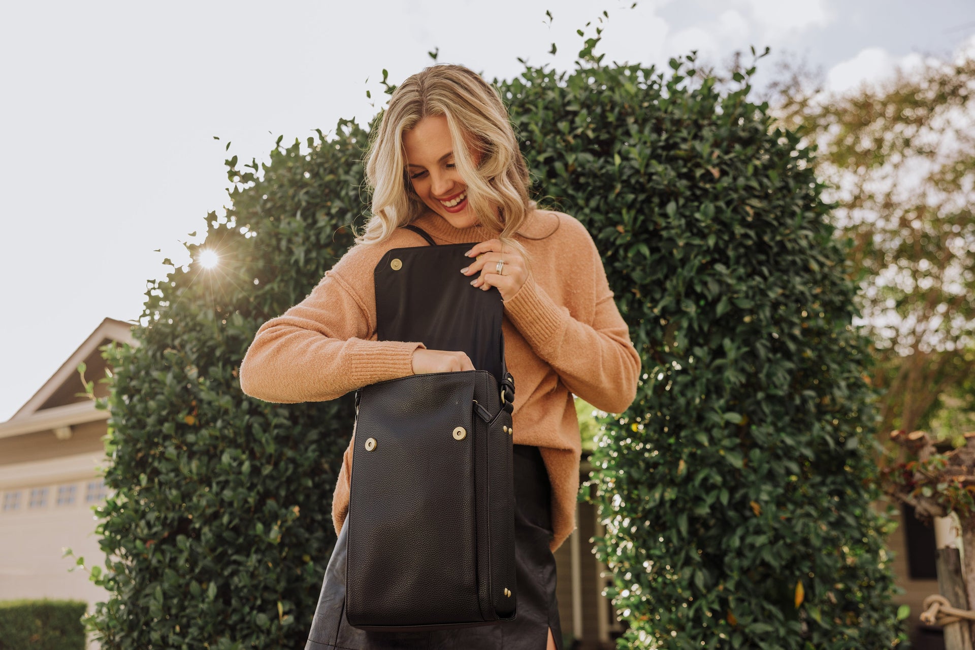 Barossa Two Bottle Leatherette Wine Tote