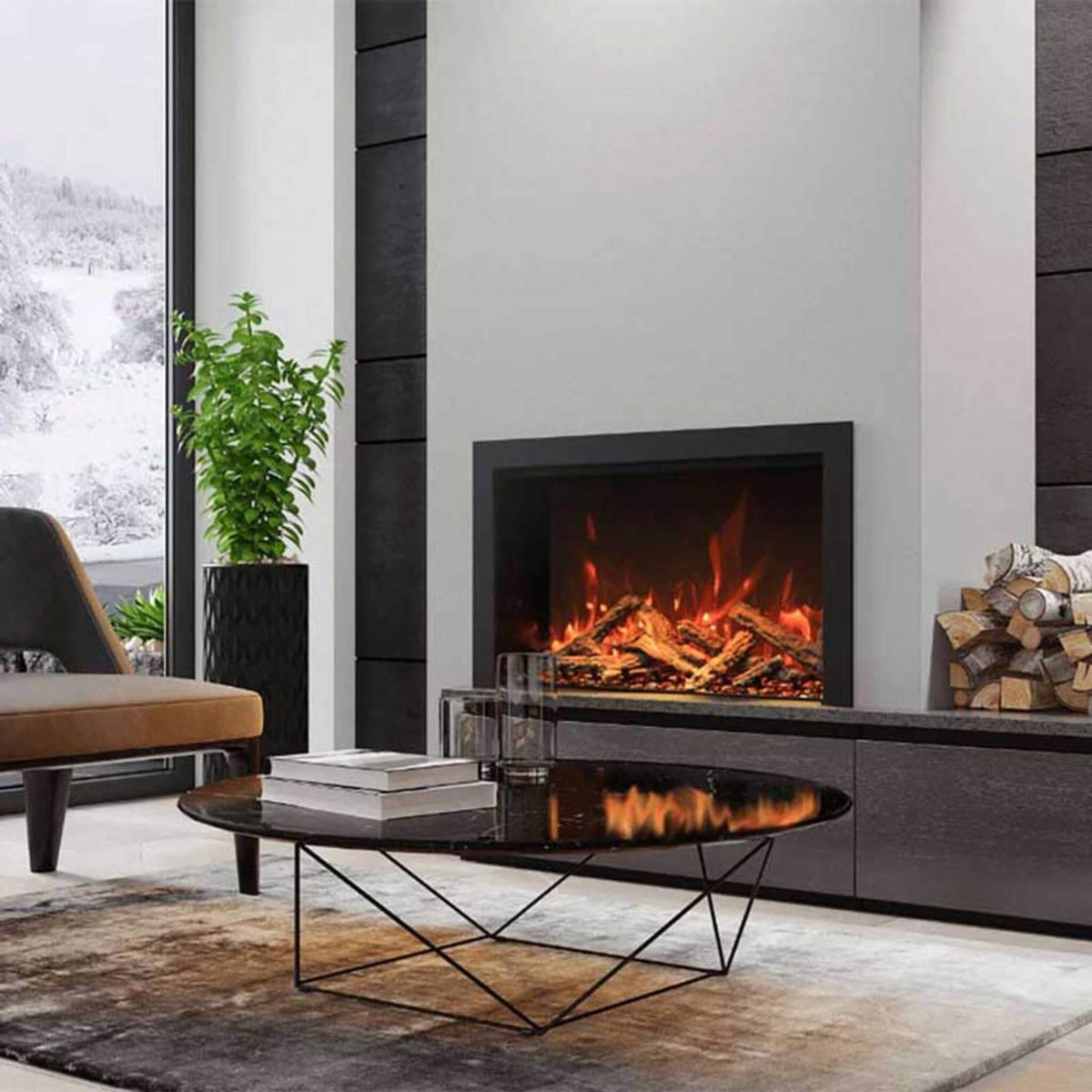 Amantii TRD Smart Electric Fireplace Insert [TRD-26/30/38/44] (SAK83819)