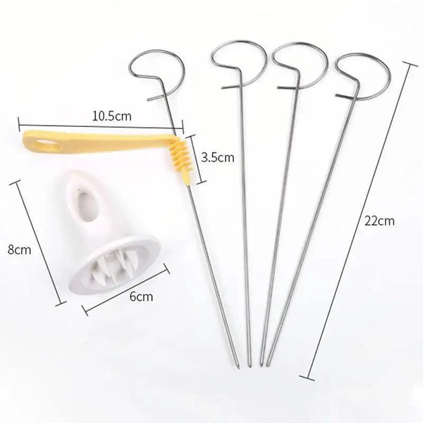 Amazing 2PC Potato Spiral Cutter Cucumber Slicer Kitchen Accessories Vegetable Spiralizer Spiral Potato Cutter Slicer Kitchen Gadgets