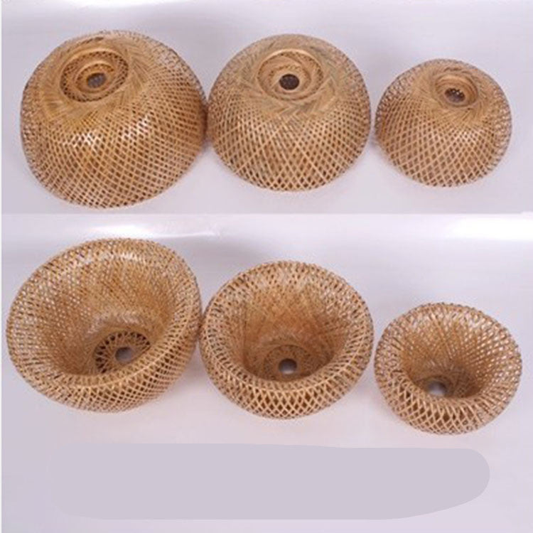 Woven Bamboo Chandelier 30cm Restaurant Style