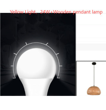 Woven Bamboo Chandelier 30cm Restaurant Style