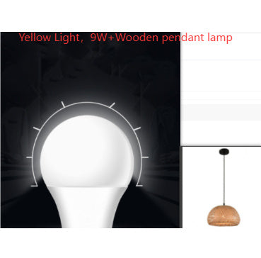 Woven Bamboo Chandelier 30cm Restaurant Style