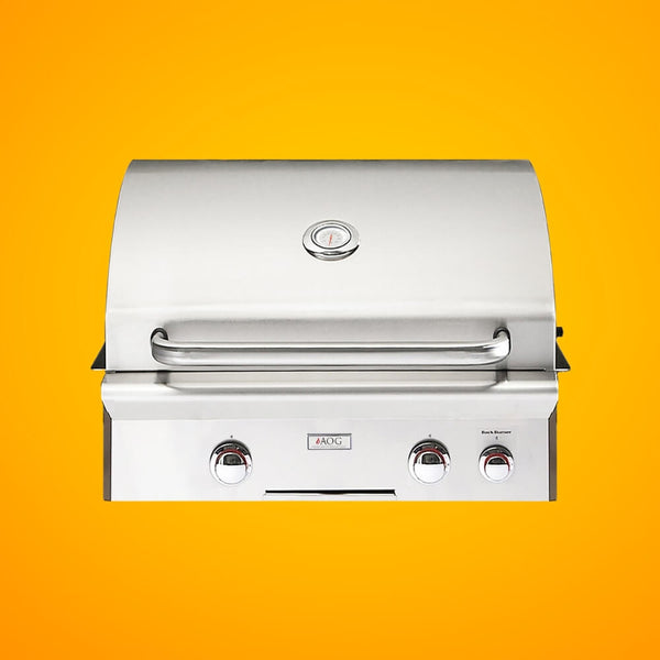 American Outdoor Grill 24NBT T-Series 2-Burner Built-In Natural Gas Grill W/ Rotisserie Kit, 24