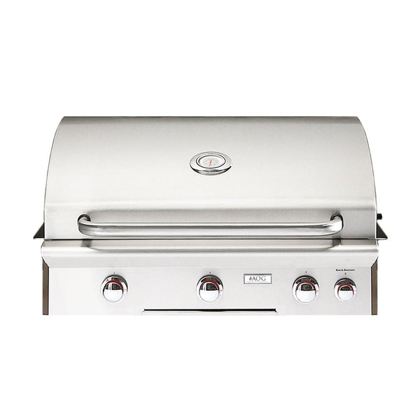 American Outdoor Grill 30NBL L-Series 3-Burner Built-In Natural Gas Grill W/ Rotisserie Kit, 30