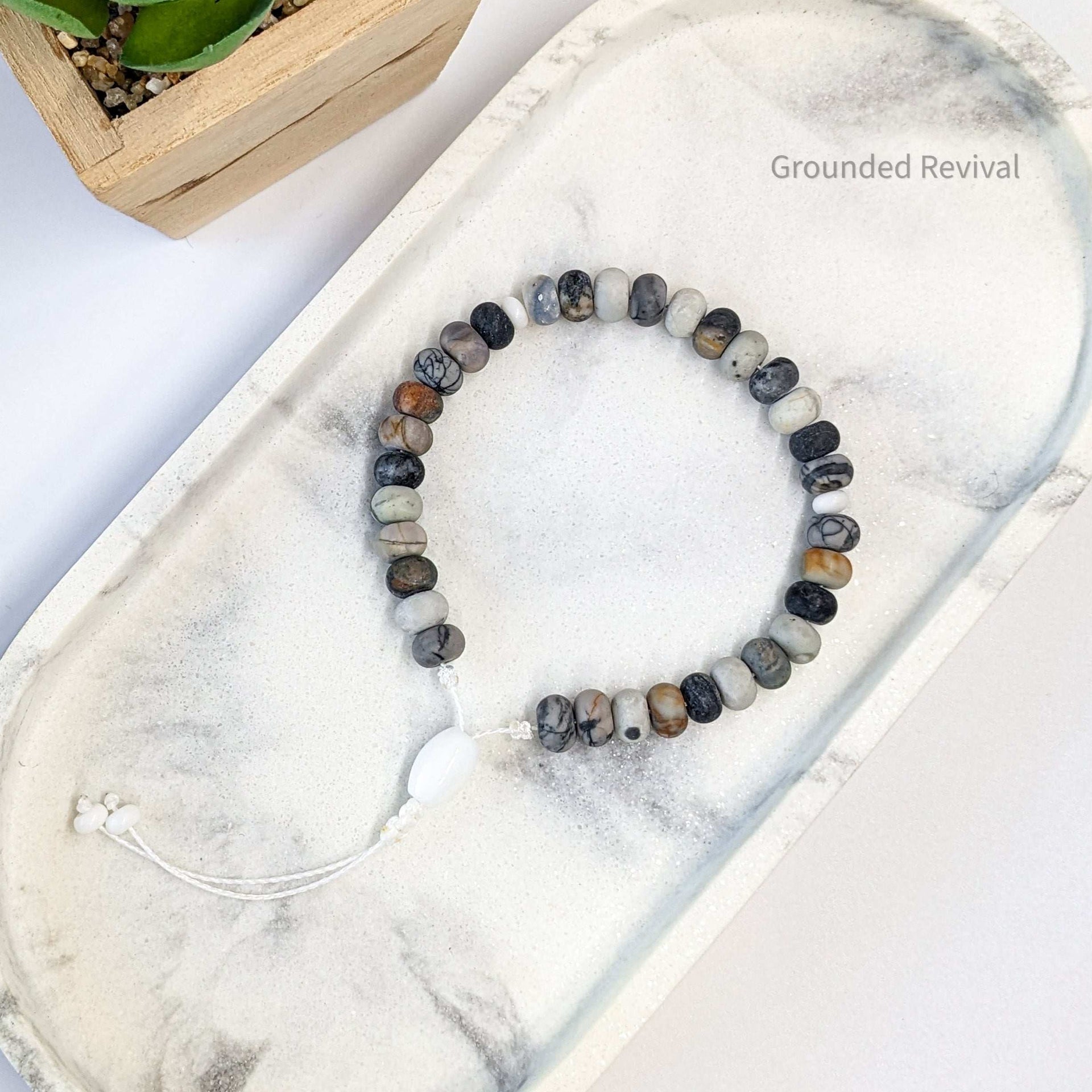 American Picasso Tasbih Bracelet | Men's Prayer Beads - 33 Disc Beads, 8mm