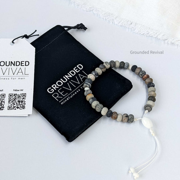 American Picasso Tasbih Bracelet | Men's Prayer Beads - 33 Disc Beads, 8mm