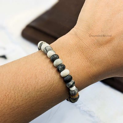 American Picasso Tasbih Bracelet | Men's Prayer Beads - 33 Disc Beads, 8mm