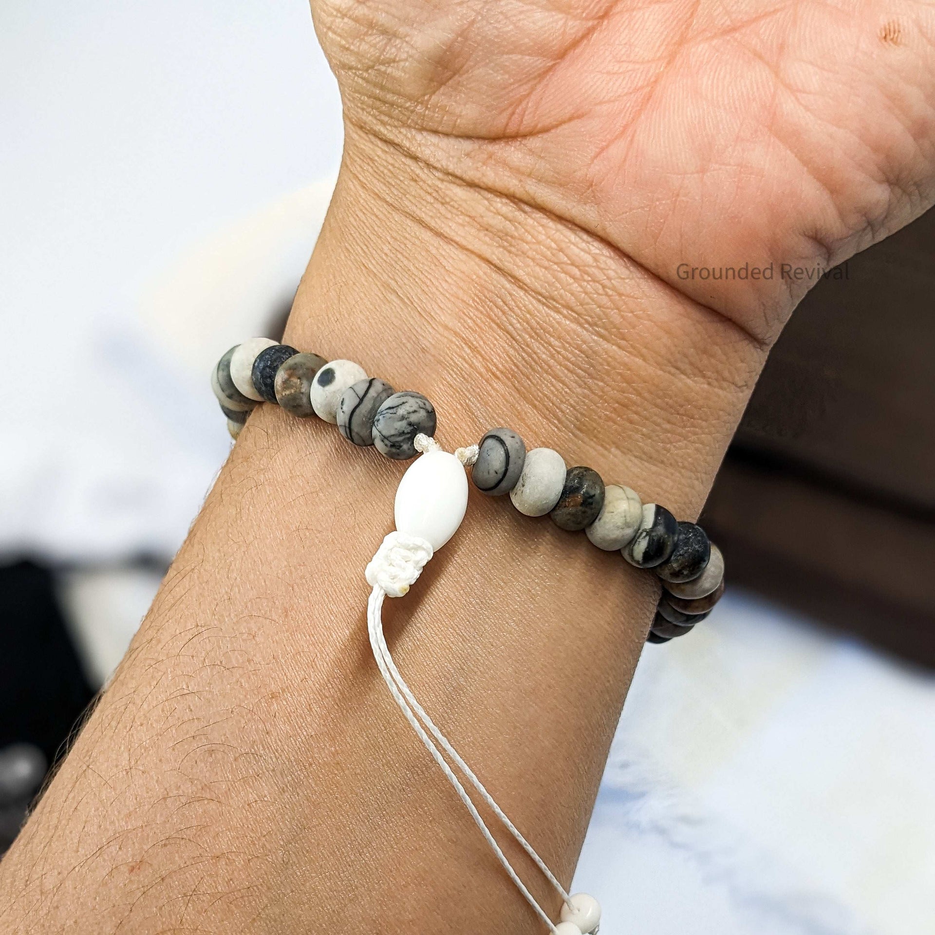 American Picasso Tasbih Bracelet | Men's Prayer Beads - 33 Disc Beads, 8mm