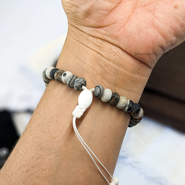 American Picasso Tasbih Bracelet | Men's Prayer Beads - 33 Disc Beads, 8mm