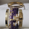 Amethyst and Ametrine Bracelet set