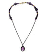 Amethyst and Black Spinel Necklace