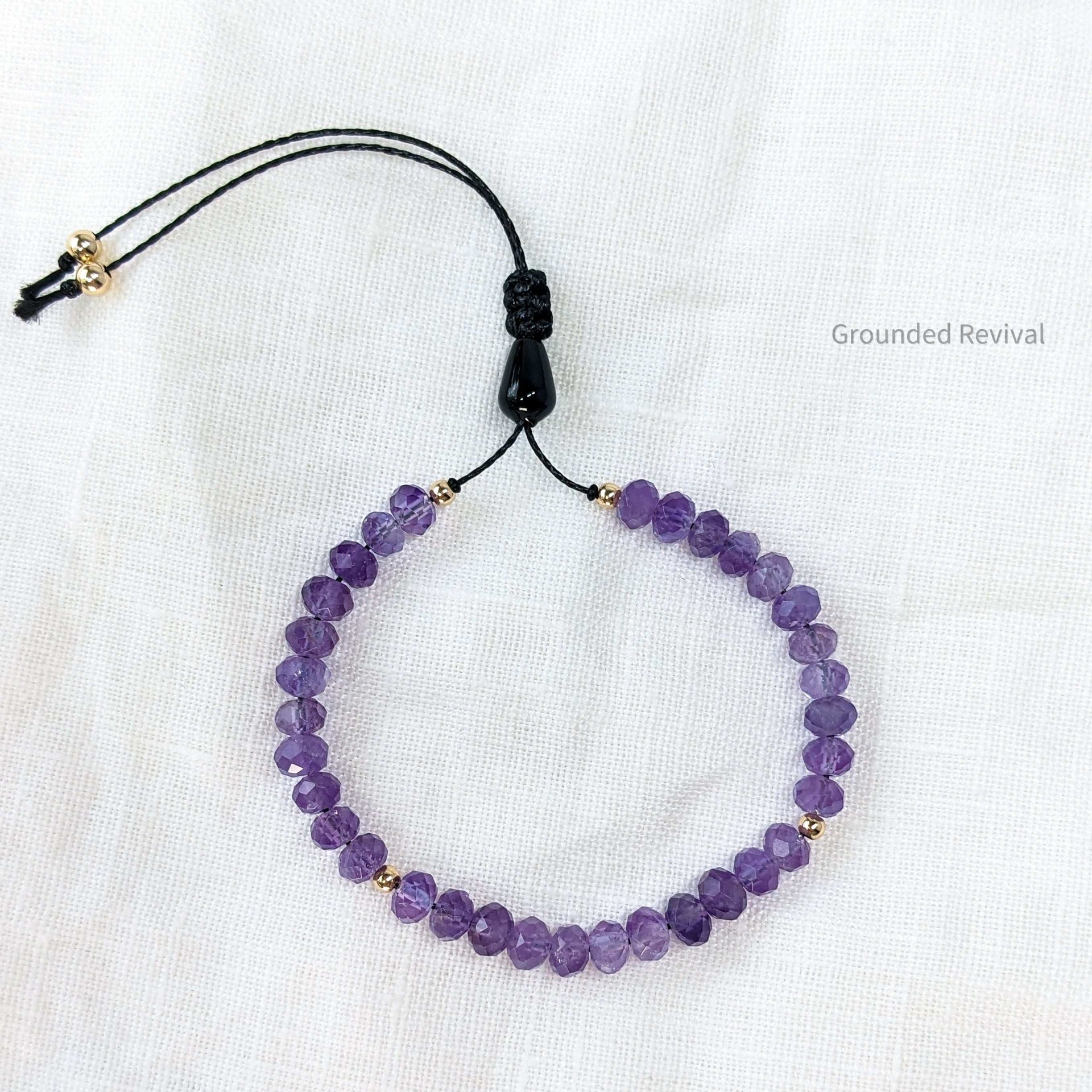 Amethyst Tasbih Bracelet | Women's Prayer Beads - 33 Disc Beads, 6mm