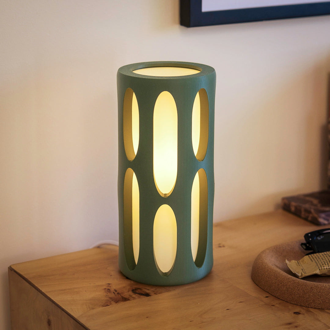 Amoeba Table Lamp - Olive Terra Labs