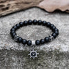 Anchor Rudder Stainless Steel Beaded Bracelet