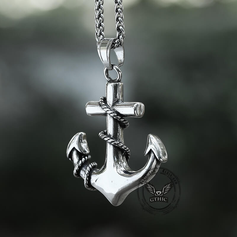 Anchor Stainless Steel Marine Pendant