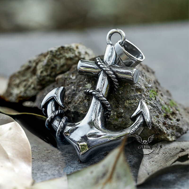 Anchor Stainless Steel Marine Pendant