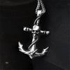 Anchor Stainless Steel Skull Pendant