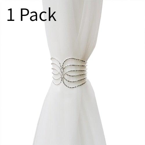 Angel's Wing Curtain Strap Modern Simple Curtain Clip Without Punching And Installation Of Metal Decorative Curtain Buckle Curtain Tiebacks Clips For Window Drapes Holdbacks Decorative Sheer Curtain Tiebacks For Girl' Room