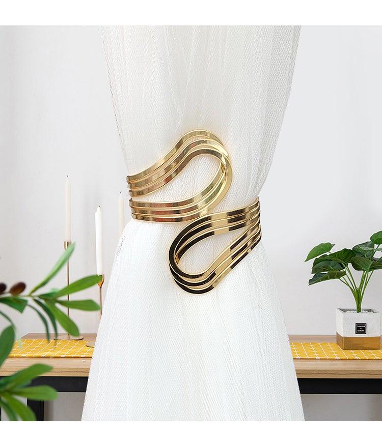 Angel's Wing Curtain Strap Modern Simple Curtain Clip Without Punching And Installation Of Metal Decorative Curtain Buckle Curtain Tiebacks Clips For Window Drapes Holdbacks Decorative Sheer Curtain Tiebacks For Girl' Room