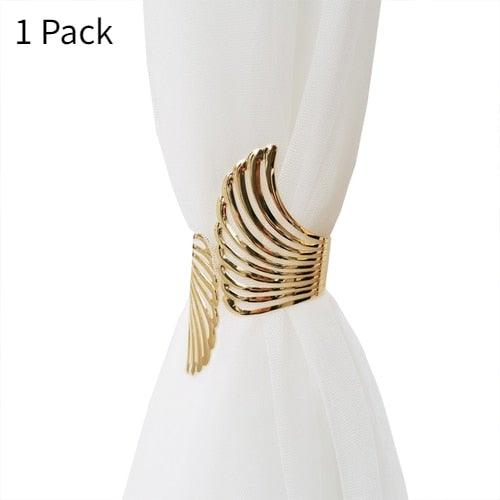 Angel's Wing Curtain Strap Modern Simple Curtain Clip Without Punching And Installation Of Metal Decorative Curtain Buckle Curtain Tiebacks Clips For Window Drapes Holdbacks Decorative Sheer Curtain Tiebacks For Girl' Room