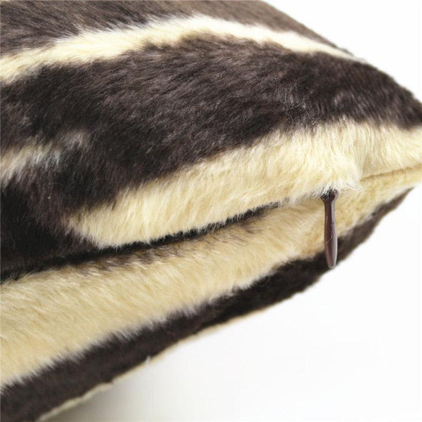 Animal Pillow Covers Zebra Deer Tiger Leopard Pattern Plush Pillow Case Custom Bed Chair Home Decor Cushion Covers