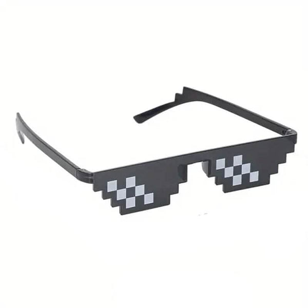 Anime Pixel Mosaic Funny Party Glasses